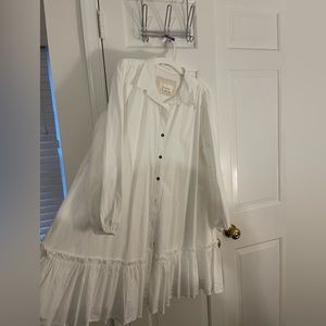 Anthropologie White Shirt Dress / Tunic